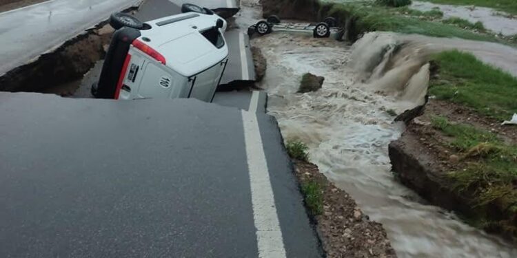 Bahia Blanca imágenes por el temporal