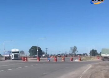 Galvez: Debido a la obra de la rotonda en la intersección de Ruta 80 y Ruta 10, se ha implementado un desvío en la zona.