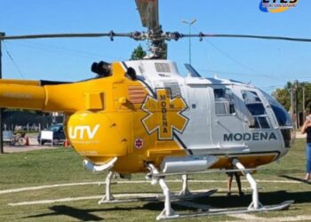 San Genaro: TRASLADARON EN HELICÓPTERO UTV A UNA PERSONA AGREDIDA EN GRAVE ESTADO