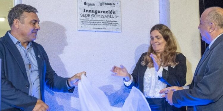 HISTÓRICO: FIORENZA JUNTO AL MINISTERIO DE SEGURIDAD INAUGURÓ LA SEDE DE LA COMISARÍA 9 EN TIMBUES