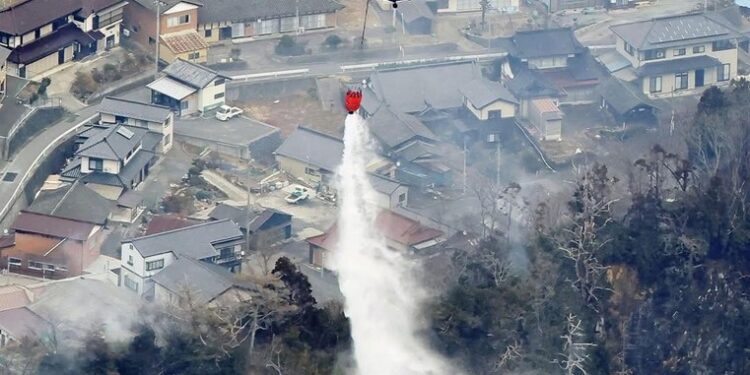 Japón: al menos un muerto y 84 casas quemadas por un incendio forestal