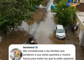 EL SENTIDO POSTEO DE MESSI POR EL TRÁGICO TEMPORAL EN BAHÍA BLANCA