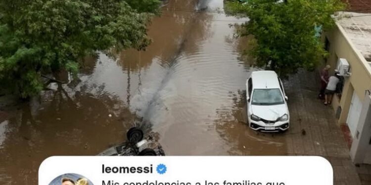 EL SENTIDO POSTEO DE MESSI POR EL TRÁGICO TEMPORAL EN BAHÍA BLANCA