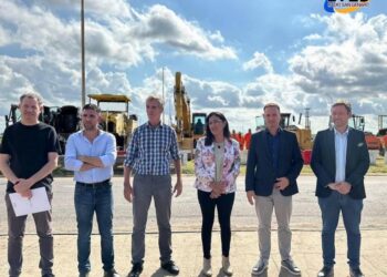 Motta y Enrico anunciaron el inicio de obras en Ruta 13: rotondas y repavimentación en marcha