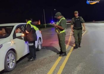 Operativo de Control Estratégico anoche el Cruce de Ruta Provincial 10 y Acceso Norte de Galvez