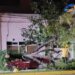 Galvez: Un árbol cayó sobre un auto en Av. J. newbery y Edison