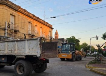 Comenzó la obra de Remodelación del Área Central de Gálvez