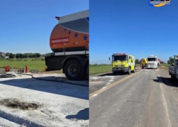 Finalizaron el transbordo del material peligroso en Ruta 34.