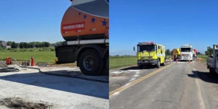 Finalizaron el transbordo del material peligroso en Ruta 34.