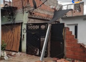 Un hombre resultó herido tras el derrumbe de su vivienda en San Lorenzo.