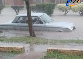 La tormenta azotó con granizo, lluvia y fuerte viento en el sur de Córdoba