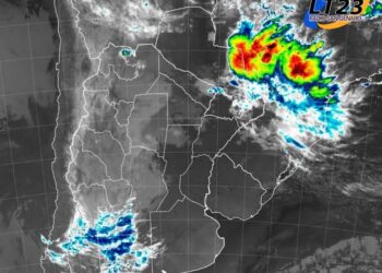 Reporte de actualización meteorológica. CENTRO y SUR de Santa Fe, Norte de Buenos Aires; Entre Ríos.