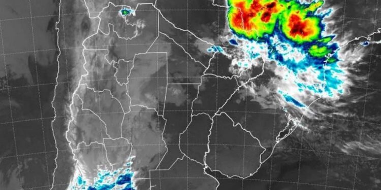 Reporte de actualización meteorológica. CENTRO y SUR de Santa Fe, Norte de Buenos Aires; Entre Ríos.