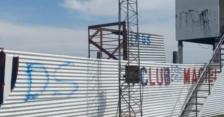 Maciel: ACTOS DE VANDALISMO EN LA CANCHA DE CLUB MACIEL PREVIO AL CLÁSICO