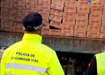 En ruta 70: interceptaron un camión con 4 toneladas de lácteos sin refrigerar