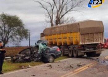 Accidente fatal en Ruta 66. Un hombre de San Jorge perdió la vida.