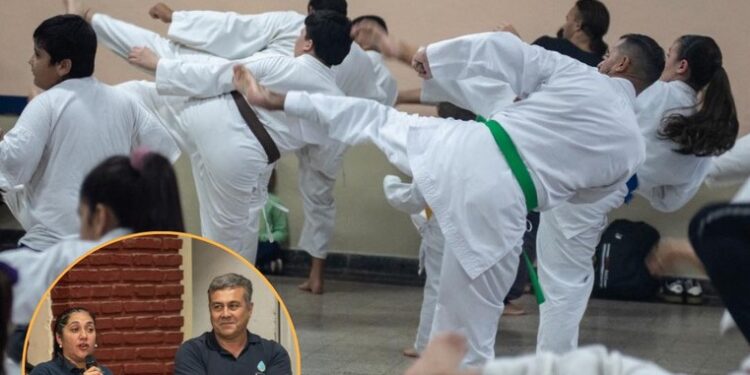 Timbues: CLASE ABIERTA Y UNA GRAN SORPRESA PARA LOS ALUMNOS DE ARTES MARCIALES