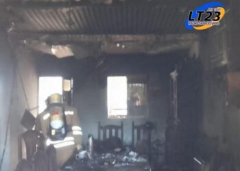 San Genaro: Incendio en una casa. Pérdidas materiales.