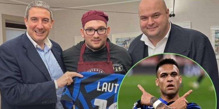 El capitán del Inter de Milán, Lautaro Martínez, fue parte de una acción solidaria que cobró notoriedad en Italia, luego de conocerse un incidente ocurrido la semana pasada en un restaurante de Milán