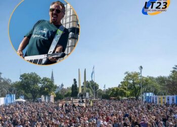 Alejandro Lerner brilló en San Lorenzo, en una jornada de actividades y memoria por Malvinas