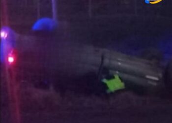 SAN GENARO DESPISTE Y VUELCO EN RUTA 65