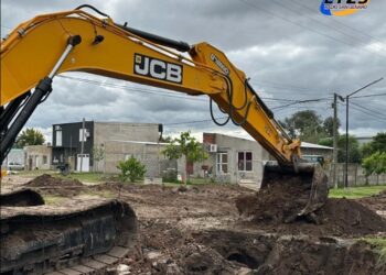 SAN JORGE: Avanza la obra de canalización del canal San Martín gestionada por el senador Esteban Motta