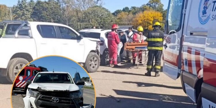 Totoras Accidente en ruta 34: Cuatro personas resultaron heridas tras un choque lateral