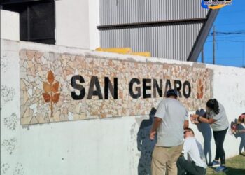 San Genaro: Bajo el lema “El arte nos une”, realizaron un mural en el predio de la unión