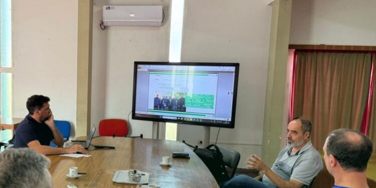 San Genaro: En el Salón “200 Años de la Independencia” la gestión municipal recibió al Gerente de Planta de PB Leiner Argentina S.A., Pablo Cerminato, y al Presidente de la Federación Industrial de Santa Fe, C.P. Javier Martín.