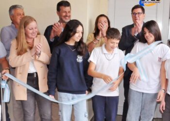 San Genaro: Se inauguró un aula del programa 1000 Aulas en la EESO N° 437 Mariano Moreno