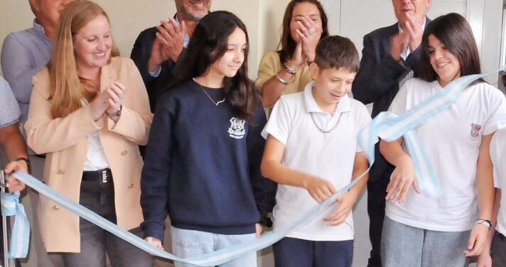 San Genaro: Se inauguró un aula del programa 1000 Aulas en la EESO N° 437 Mariano Moreno