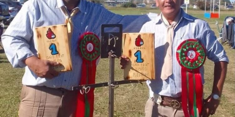 Juan y Fabián, nuestros representantes, campeones en el Grill Fest de Pueblo Esther