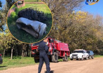 Cañada De Gómez Encuentran residuo espacial sin actividad de radiación en zona rural