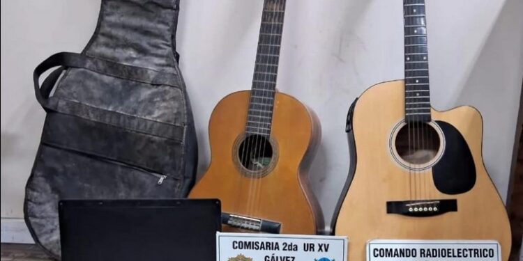 Galvez UN DETENIDO POR ROBO DE GUITARRAS Y COMPUTADORAS