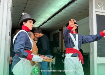San Genaro Imágenes por el Acto del 25 de Mayo en la Ciudad