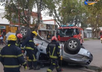 Fuerte accidente en Cañada de Gómez. No hubo lesionados.