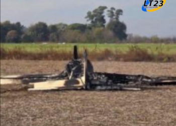 Otro misterio en el aire: hallan una avioneta incendiada en un campo cercano a Pergamino