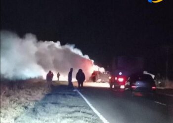 FALLECIÓ UN CAMIONERO LUEGO DE UN ACCIDENTE EN LA RUTA NACIONAL 33