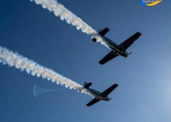 EN UNA JORNADA INÉDITA PARA LA REGIÓN, LA FUERZA AÉREA DESPLEGÓ SU AVIACIÓN Y SU HISTORIA EN SAN LORENZO