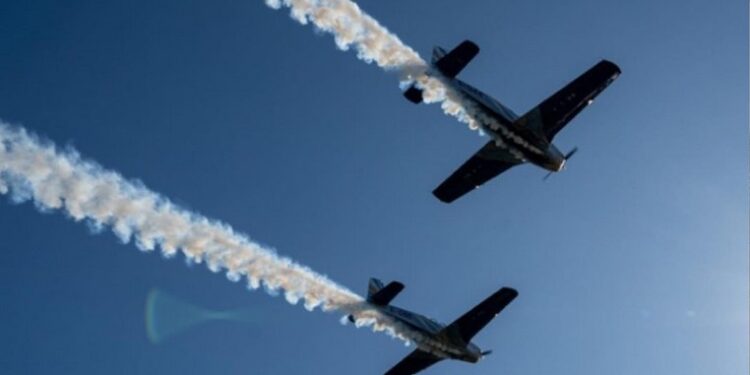 EN UNA JORNADA INÉDITA PARA LA REGIÓN, LA FUERZA AÉREA DESPLEGÓ SU AVIACIÓN Y SU HISTORIA EN SAN LORENZO