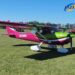 El Aeroclub Las Rosas realizó la presentación de su avión Cessna 150