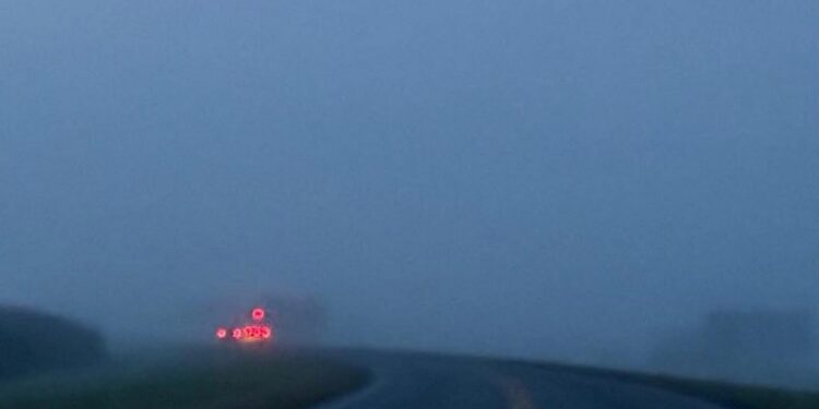 ATENCIÓN: Visibilidad muy reducida por presencia de bancos de niebla y neblina en todo el territorio Provincial.