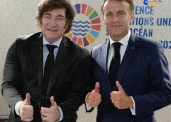 Javier Milei se reunió con Emmanuel Macron en Niza