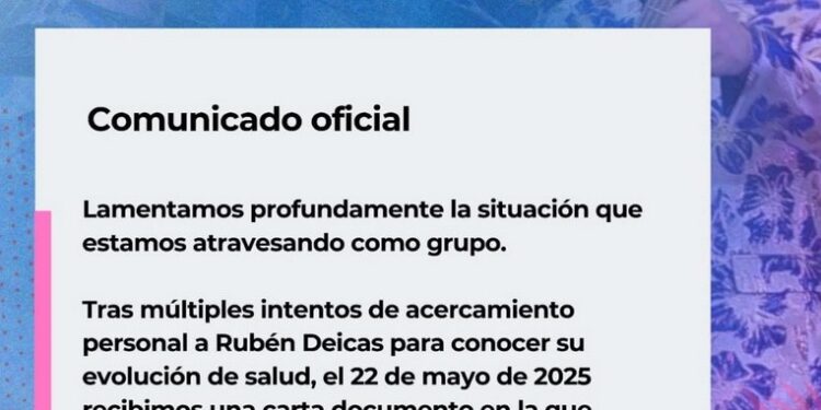 A traves de un comunicado oficial, se anunció la disolución de Los Palmeras Producciones S.R.L.