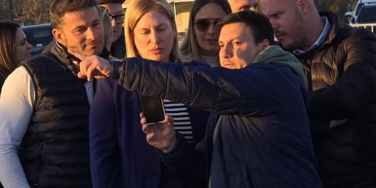 Scaglia recorrió General López con respaldo a los candidatos locales y obras concretas de gestión