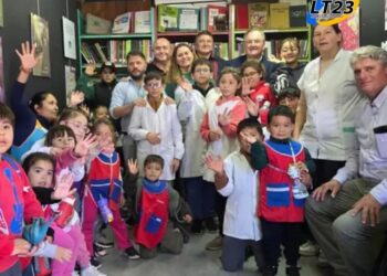 El senador Michlig acompañó la llegada del Tren de Capital Humano a Curupaity junto al programa “Santa Fe Acá”