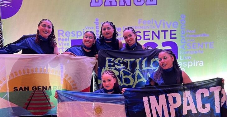 Sangenarinas con podio internacional en certamen de baile.