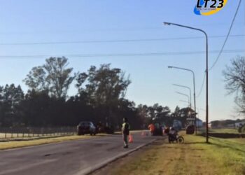 Las Rosas: Arreglan parcialmente la RN178. Vialidad Nacional lleva adelante trabajos de bacheo en los accesos a la ciudad de Las Rosas