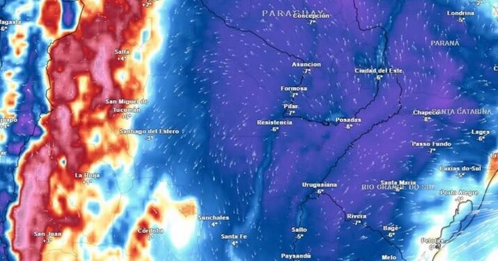 ESTE MARTES UN FRENTE FRÍO AVANZARÁ POR EL CENTRO DE ARGENTINA: HASTA LA TARDE DEL MIÉRCOLES SE PREVÉN TORMENTAS FUERTES