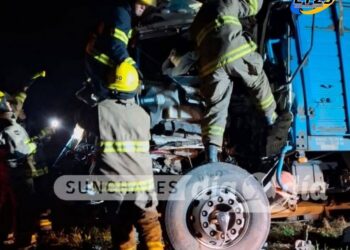 ACCIDENTE EN RUTA NACIONAL 34 ENTRE TACURAL Y PALACIOS